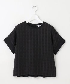 J.PRESS LADIES S 【洗える】チェックコンビジャージー カットソー