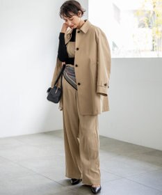 23区 S 【先行予約】ドレープツイル アシンメトリー ワイド パンツ