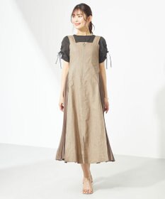 シフォンコンビ ZIP ジャンパースカート / Feroux | ファッション通販 ...