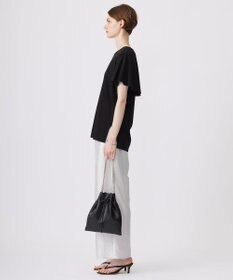 ICB 【接触冷感・UVケア・洗える】 ハイツイストスムース ケープデザインカットソー