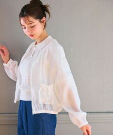 Feroux リボンポケット シアー ブルゾン