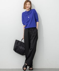 23区 【撥水加工/洗える】ドライ2WAYストレッチ ドロスト ワイド パンツ