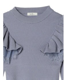 earth music&ecology ショルダーチュールレースプルオーバー