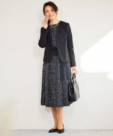 自由区 【セットアップ対応・ウエストゴム】スクラッチチェックプリント スカート