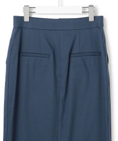 ICB 【CLASSY.掲載・裏起毛】 ウォームサテン Iラインスカート