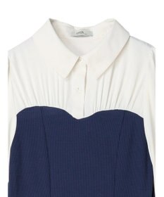 earth music&ecology ビスチェ風ドッキングワンピース