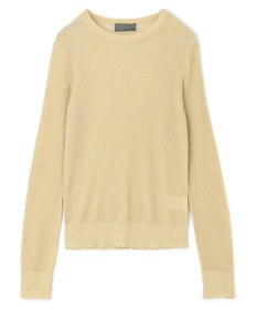 uncrave 【手洗い可】ラメ シアー クルーネック ニット（uncrave STANDARD）