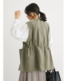 Green Parks ・ＳＵＧＡＲ　ＳＰＯＯＮ　ノーカラーミリタリーベスト