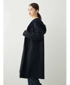 Green Parks フード付き裏ボアロングコーディガン