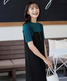 Tiaclasse L 【小倉優子さん着用・洗える・接触冷感・汗ジミ防止】“サマさまカットソー”ハーフスリーブベーシックトップス