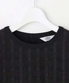 J.PRESS LADIES S 【洗える】チェックコンビジャージー カットソー