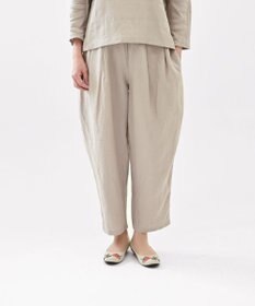 muuc 〈高品質ベルギーリネン100%〉〈オンオフ着られる〉リネンイージーパンツ