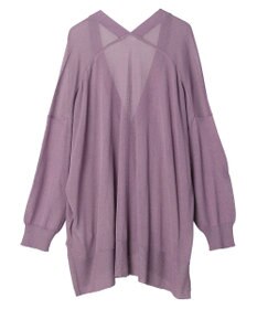 Green Parks 接触冷感シアーニットカーディガン