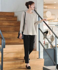 Tiaclasse 【小倉優子さん着用・洗える】カラーテーパードパンツ