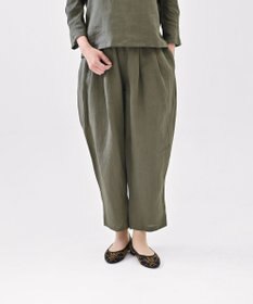 muuc 〈高品質ベルギーリネン100%〉〈オンオフ着られる〉リネンイージーパンツ