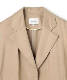 BEIGE， MICA /  リネンブレンドベルト付きジレ