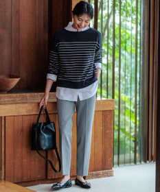 23区 【Oggi2月号掲載/新色追加】TRストレッチギャバ テーパードパンツ