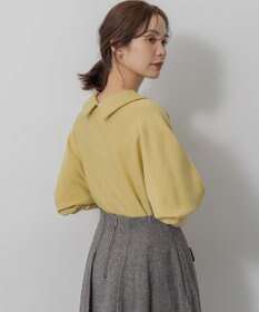 組曲 S 【加藤ローサさん着用 / 前後着用可】スムースストレッチロールネック ニット