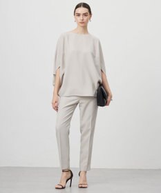 ICB 【新色追加・WEB限定カラーあり・UVケア・接触冷感・速乾・防シワ・洗える】FluidBackSatin ドルマンスリーブブラウス