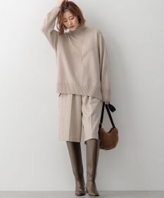 23区 S 【洗える】カシミヤブレンド ハイネック ニット