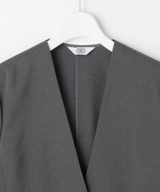 J.PRESS LADIES L 【セットアップ対応】ファンマートロストレッチ ノーカラー ジャケット