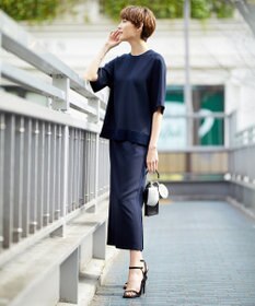 ICB 【WEB限定カラーあり・洗える】 FluidBackSatin スカート