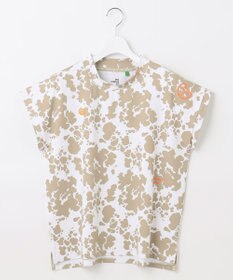 PW CIRCULUS 【WOMEN】【ストレッチ/UVケア】アニマルプリント モックネック シャツ ベージュ系5