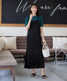 Tiaclasse L 【小倉優子さん着用・洗える・接触冷感・汗ジミ防止】“サマさまカットソー”ハーフスリーブベーシックトップス