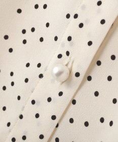 YECCA VECCA 2way裾アレンジパール釦ブラウス