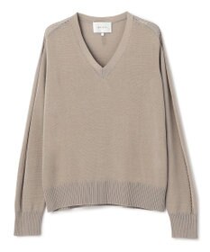 BEIGE， ARSENOPY / コットンドライタッチ Vネックニット
