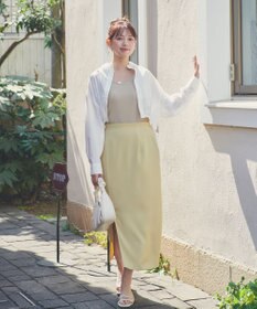 Feroux ソフトツイルナロースリット スカート