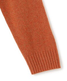 J.PRESS MEN 【KING SIZE】【Cash Lamb's Wool】畔編みハーフジップ ニット