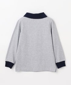 J.PRESS KIDS 【110-130cm】40/2天竺襟付き Vネック ポロシャツ