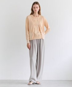 BEIGE， JULIE / コットンシルク 2WAY半袖ニット