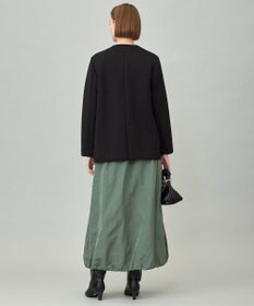 ICB L 【洗える】コンパクトWフェイス ノーカラージャケット