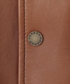 JOSEPH ABBOUD ベジタブルラムスキンレザーコート