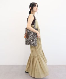 Green Parks シャーリングティアードキャミワンピース