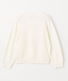 ANY KIDS アイレット ニット カーディガン