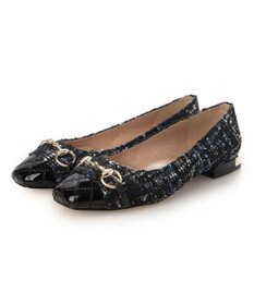 MODE ET JACOMO <MODE ET JACOMO>スクエアビットフラットパンプス