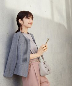 Tiaclasse L 【小倉優子さん着用・洗える・接触冷感・汗ジミ防止】“サマさまカットソー”ハーフスリーブベーシックトップス