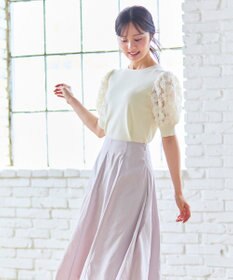 Feroux ブーケスリーブ ニットプルオーバー