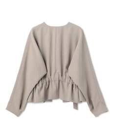 BEIGE， PORDIC / ドロスト付きノーカラージャケット