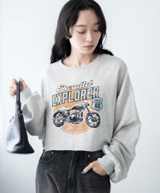 WEGO ヴィンテージライクショートスウェット