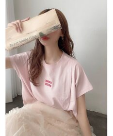 Green Parks ワンポイント刺繍タックＴシャツ