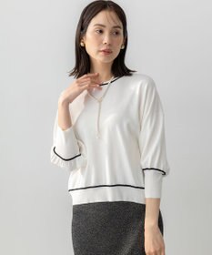 組曲 ドルマンスリーブ7分袖 ニットＴ