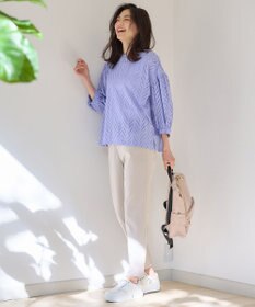 ANY L 【洗濯機可】エンブロイダリーブラウス