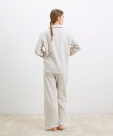 une nana cool 【綿混】ソフトコットンリブ 長袖開襟パジャマ MADE WITH LIBERTY FABRIC