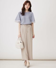 ANY SIS 【洗える】イージードロスト ワイドパンツ