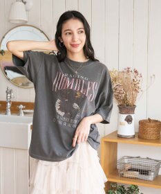 WEGO 【新色追加/ユニセックス着用アイテム/手洗い可/SMLサイズ展開】ピグメントグラフィックT（S）