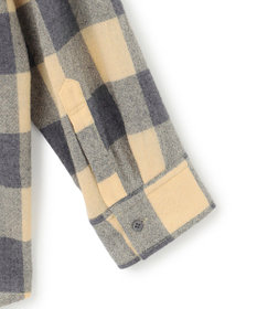 BEIGE， HOBBS / ウールチェックカシュクールブラウス